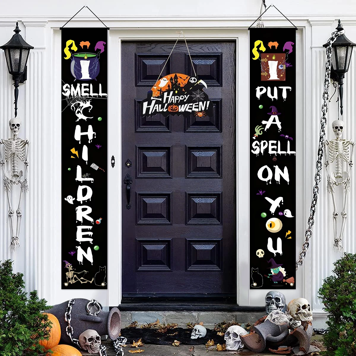 Уличное Украшение На Хэллоуин Тематический Баннер Ведьмы Для Дверного Коврика