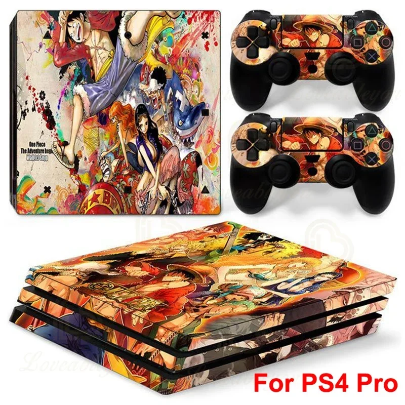 Фото Наклейка на кожу PS4 Pro, цельная наклейка «Пираты Луффи Чоппер», Play Station 4 Pro, консоль и контроллеры, наклейка на игровой планшет, наклейка №5