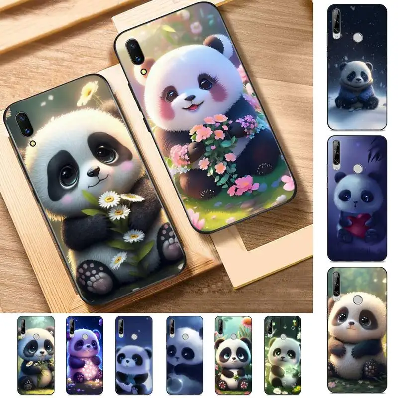 

Cute Panda Phone Case for Huawei Y 6 9 7 5 8s prime 2019 2018 enjoy 7 plus