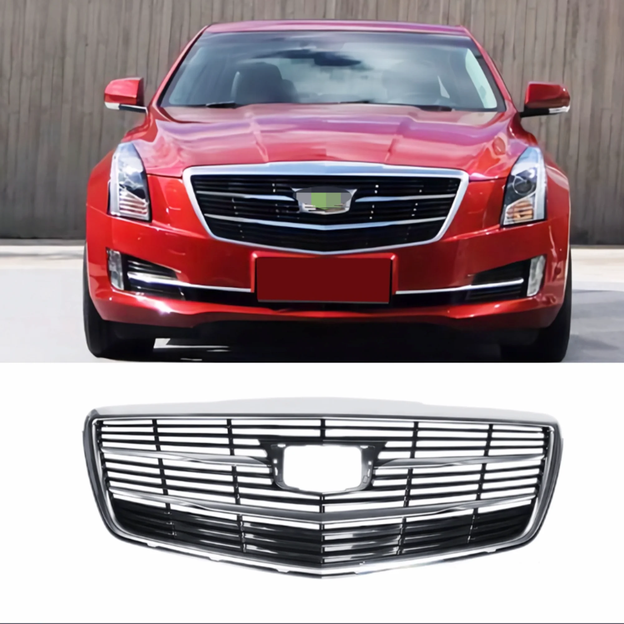 

For Cadillac 14-17 ATS Front Meshing Bumper Upper Grille Intake Meshing Auto Parts To Grill