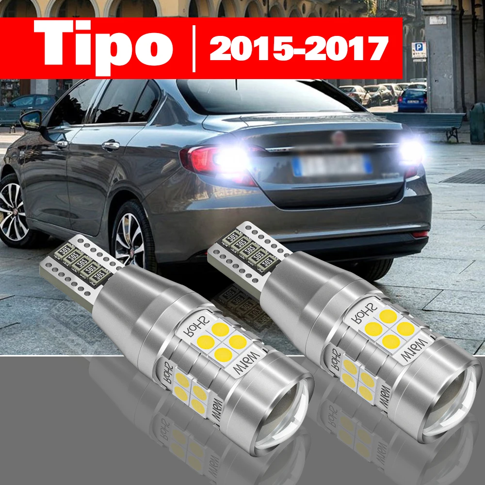 

For Fiat Tipo 2015-2017 Accessories 2pcs LED Reverse Light Backup Lamp 2015 2016 2017
