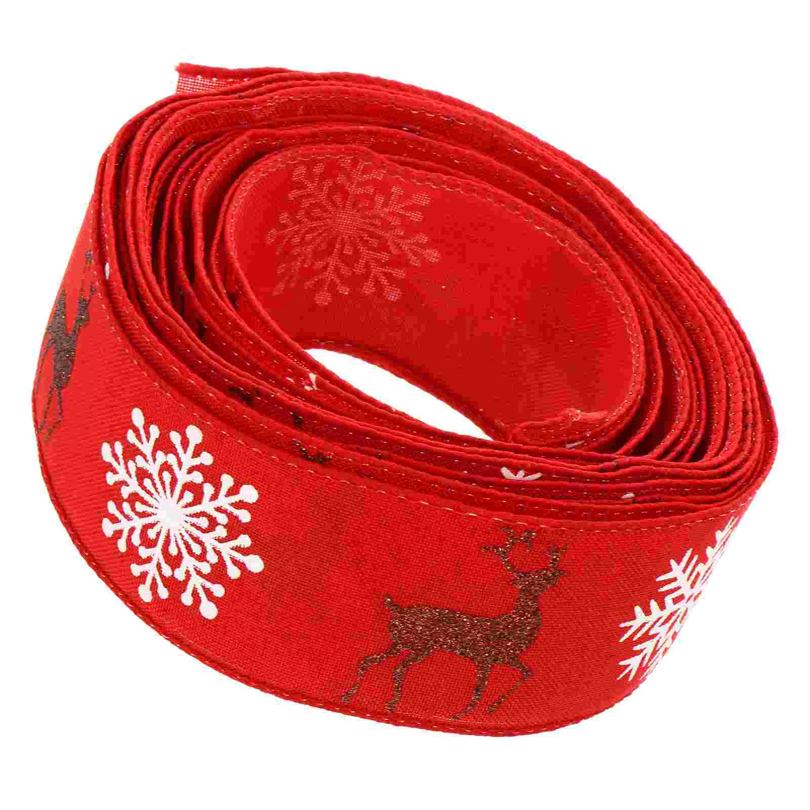 

Packing Box Ribbon Country Decor DIY Bow Accessories Christmas Xmas Gift Polyester Snowflake Bowknot