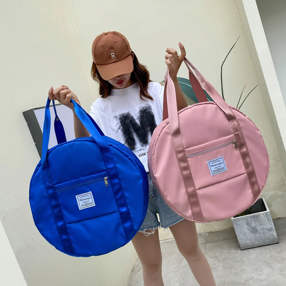 

NEW Large Capacity Storage Folding Bag Portable Travel Fitness Bags Waterproof Tote Carry on Luggage Handbag Duffel Set Pink
