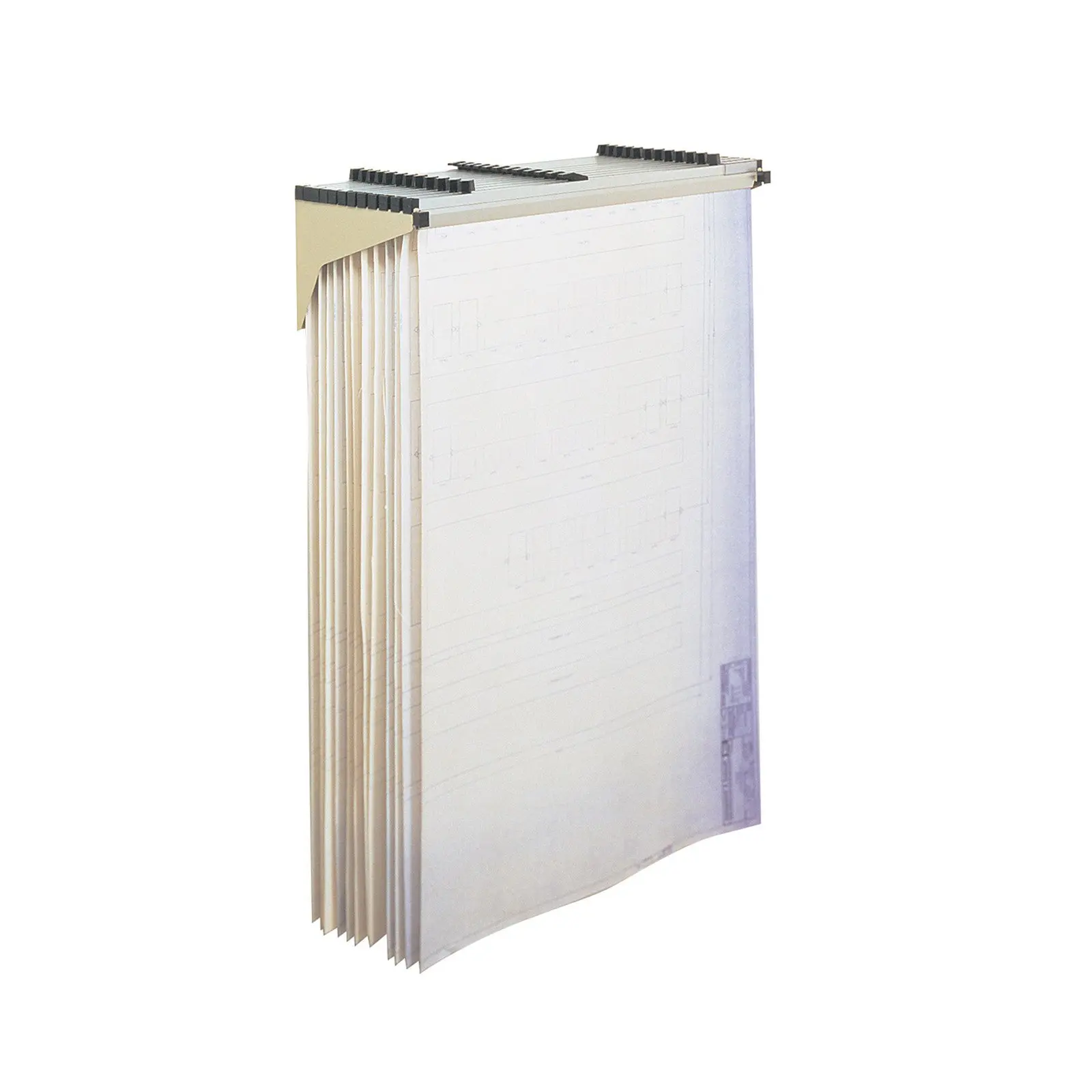 

Metal Hanging Files Wall File Rack in Tropic Sand