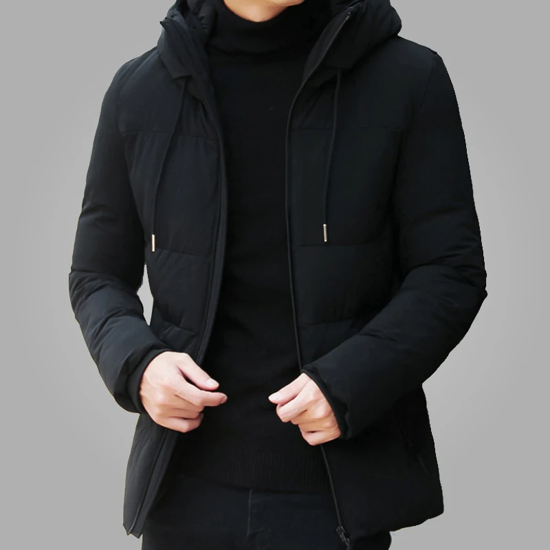 

winter High Quality Men Parka Outwear Winter Warm Casual All-match Men's Coat Male Hooded Jackets Windproof Padded Overcoat Coat
