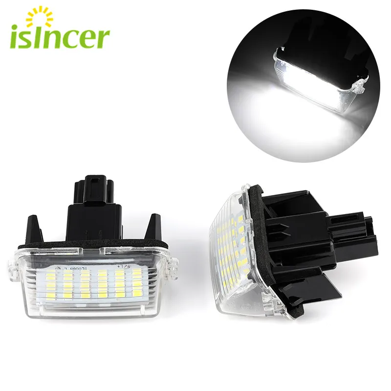 

2pcs Canbus LED License Plate Lights For Toyota Corolla 5D Camry Yaris Prius Vitz Avensis Rear Number Plate Lamps Car Lights