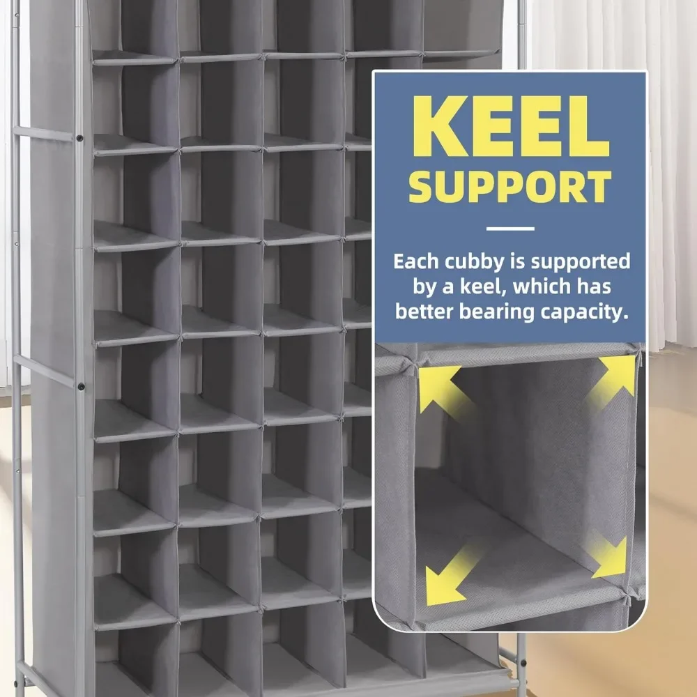 Оценочная обувь Cubby Cube de chaussures autoportant T1 pour entrée множество Cisco 40-Cube Grey61 &quotD x 30 7&quot Ш 13