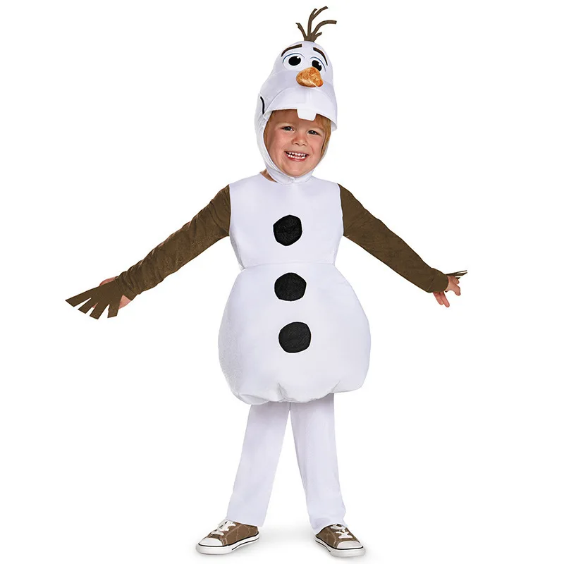 

Halloween Cosplay Costume Christmas Snowman Garment Suit Children's Festival Party Suit Stage Performance Clothes Set