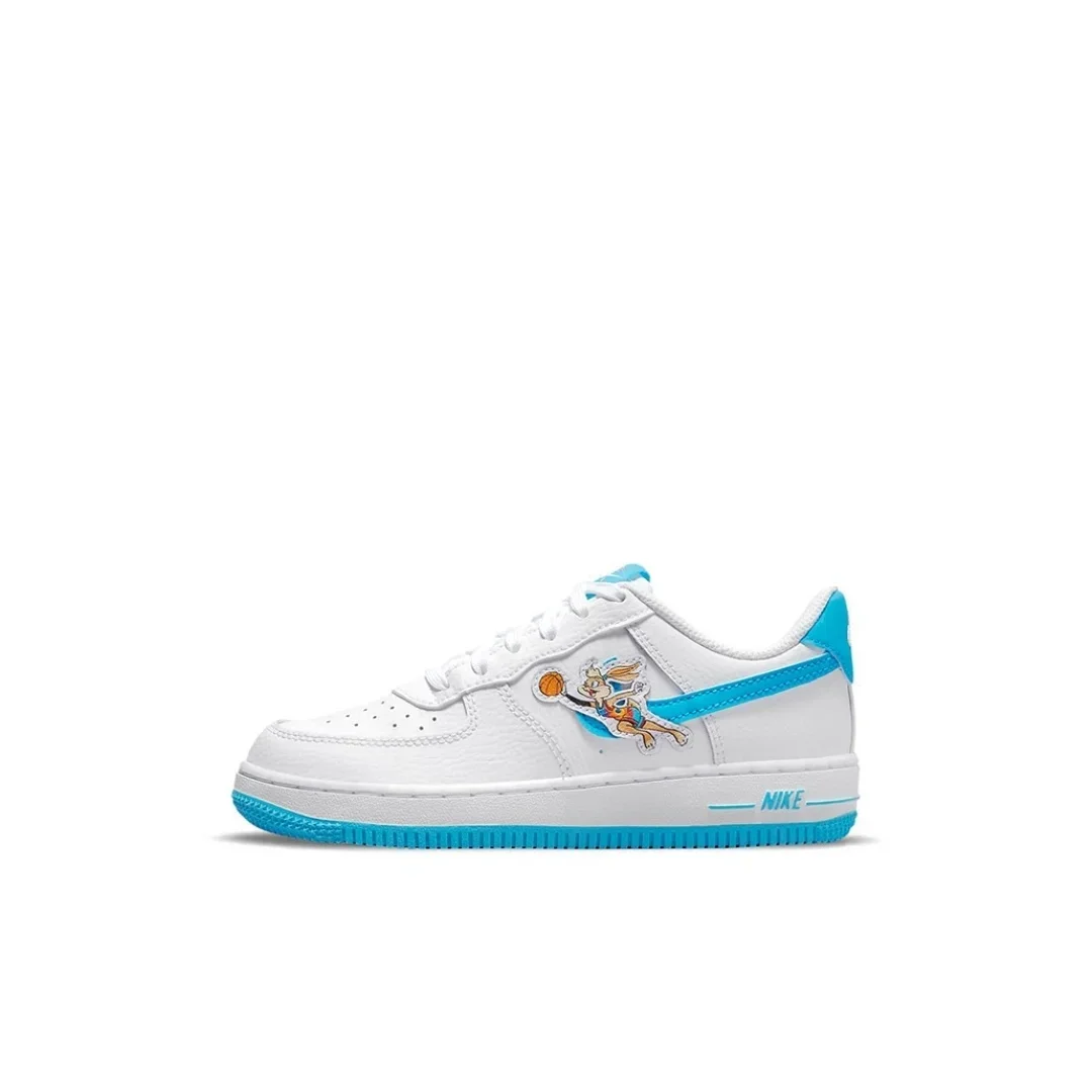 Nike Air Force 1 Kids Shoes Tide Boys Girls Low Top Sneakers Sports Durable Cushioned Skateboarding Athleisure