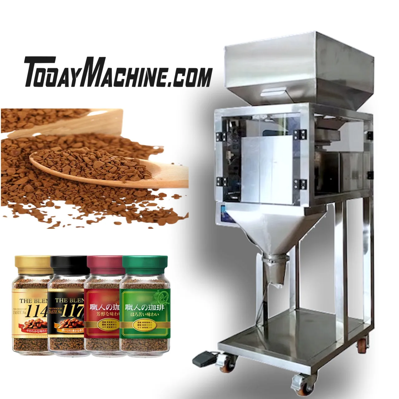 

4 head Linear Weigher for Rice Sugar Seed Salt Coffee and Season Powder Filling Machine