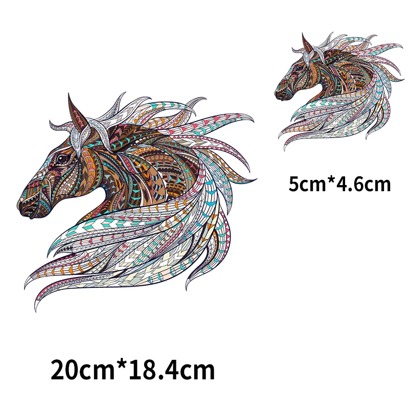 Термонаклейки на одежду с изображением тигра льва