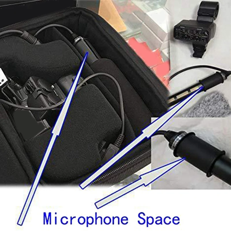 2PCS Leather Pad For Interview Microphone ECM-NV1 ECM-XM1 190P Rubber 280 Camera Mic Head
