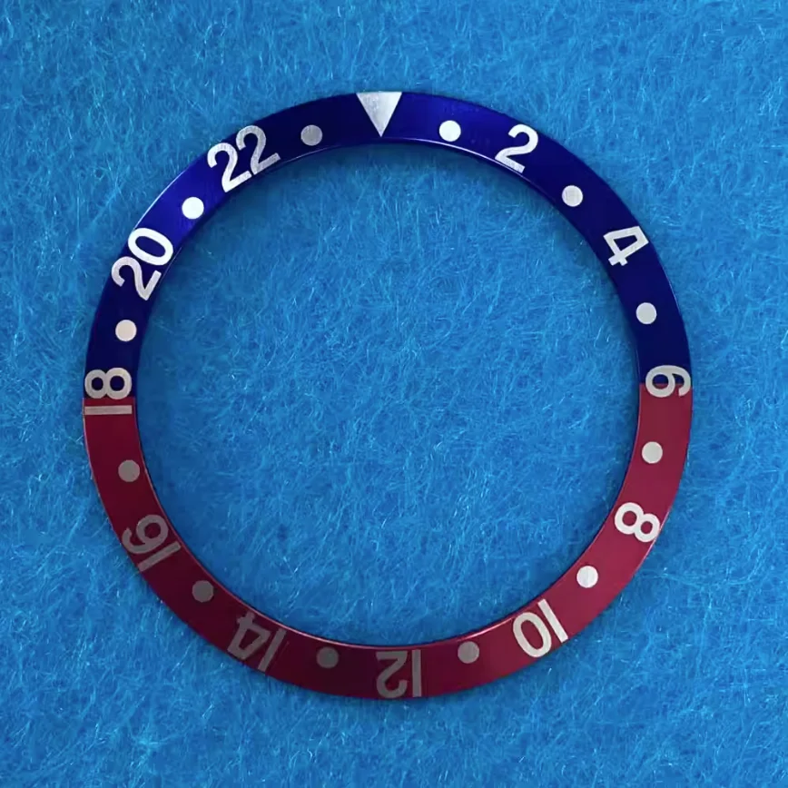 37.5MM Watch Bezel Insert Watch Accessories Watch Case Bezel Aluminum Piece Bezel Diameter 37.5mm Inside 30.7mm Watch Bezel