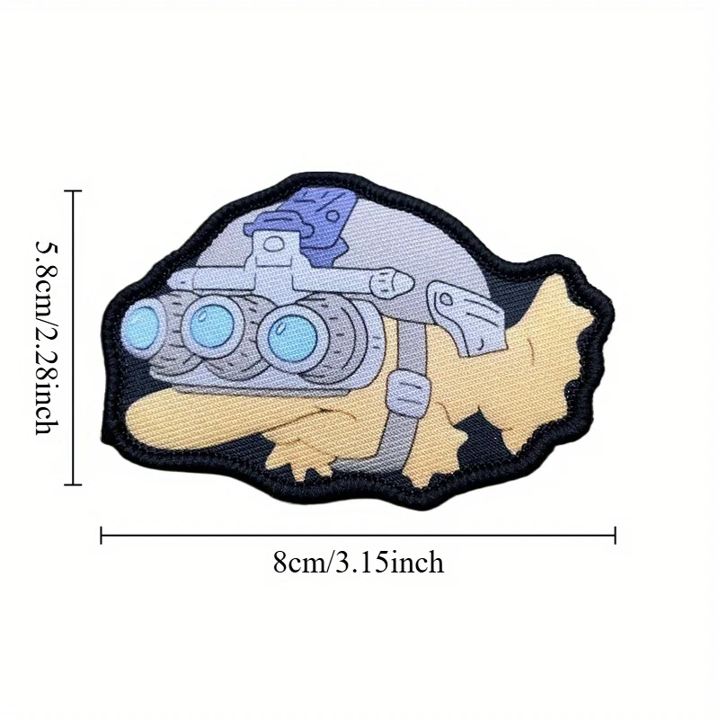 Тактическая нашивка с тремя глазами Monster Fish BLINKY GITD нарукавная повязка на липучке