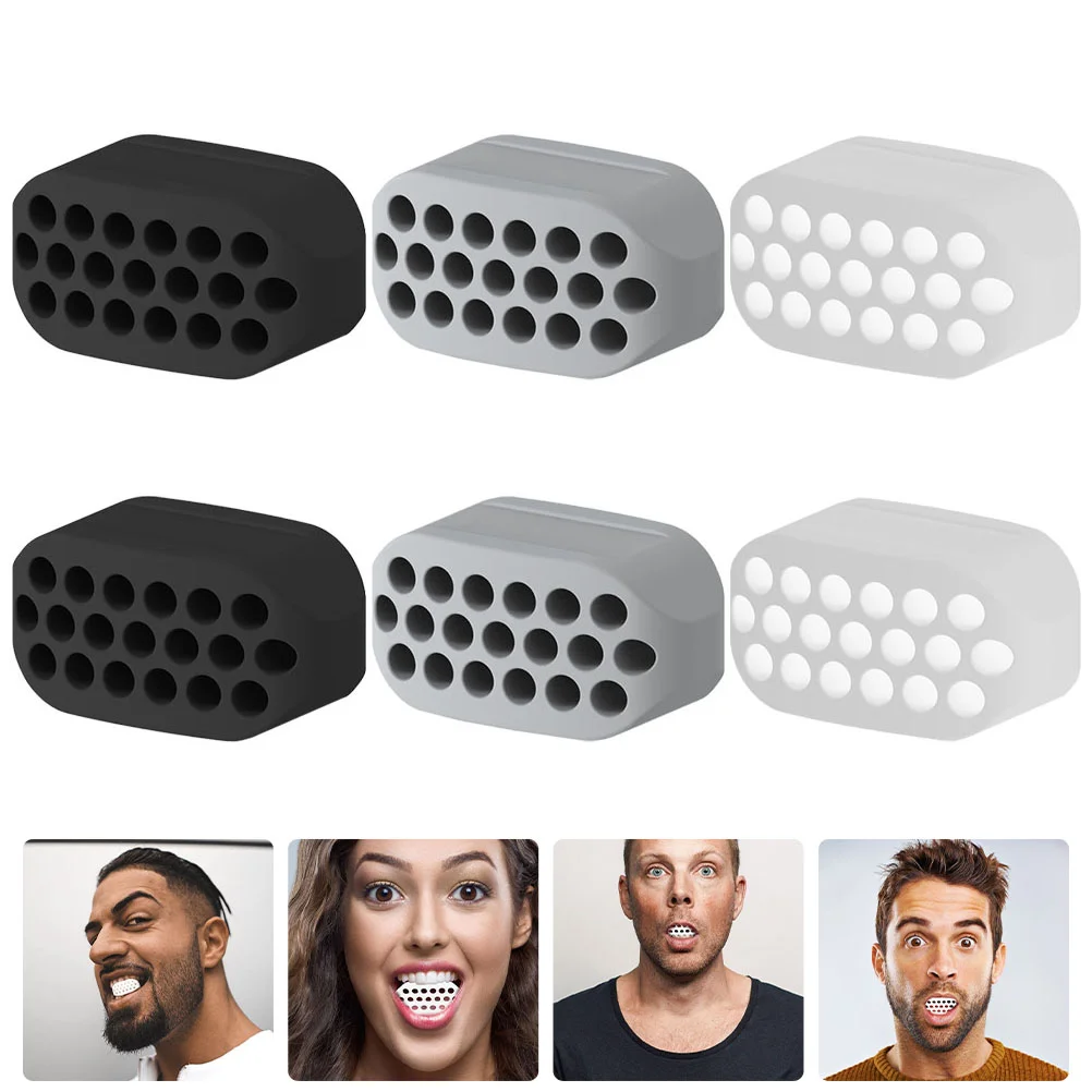 

6pcs Masseter Jaw Exercisers Silicone Jawline Exercisers Jawline Training Balls