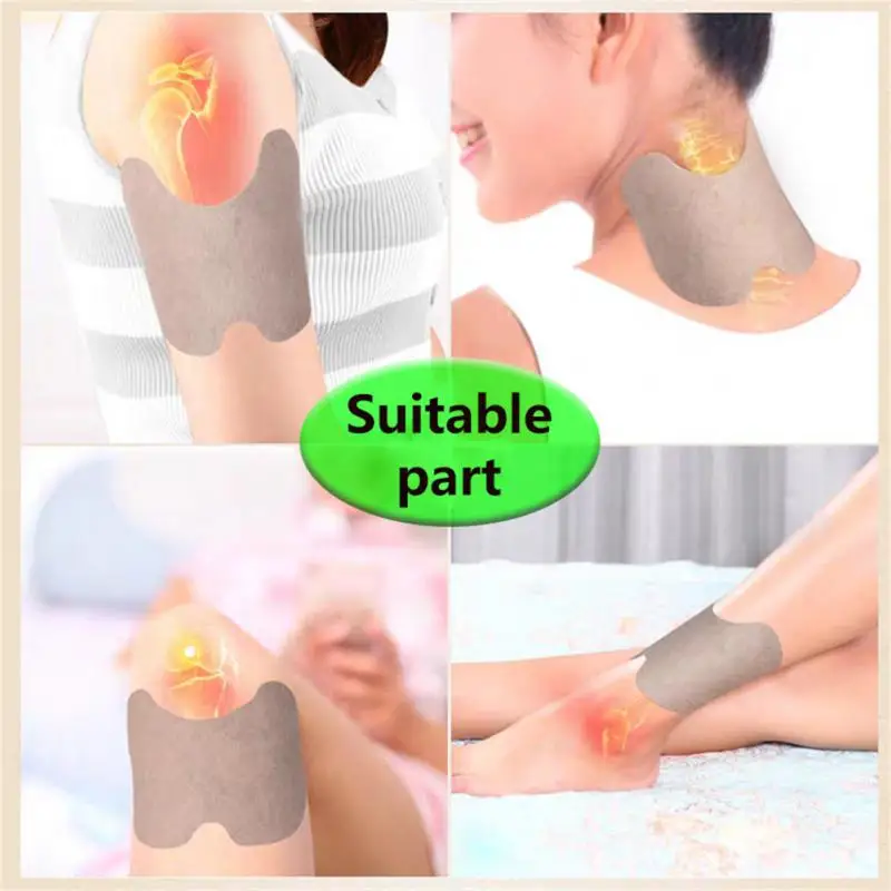 

12 Pieces Wormwood Knee Paste Cervical Spine Paste Shoulder Neck Paste Moxibustion Paste Fever Relieve Muscle Pain Care Tool