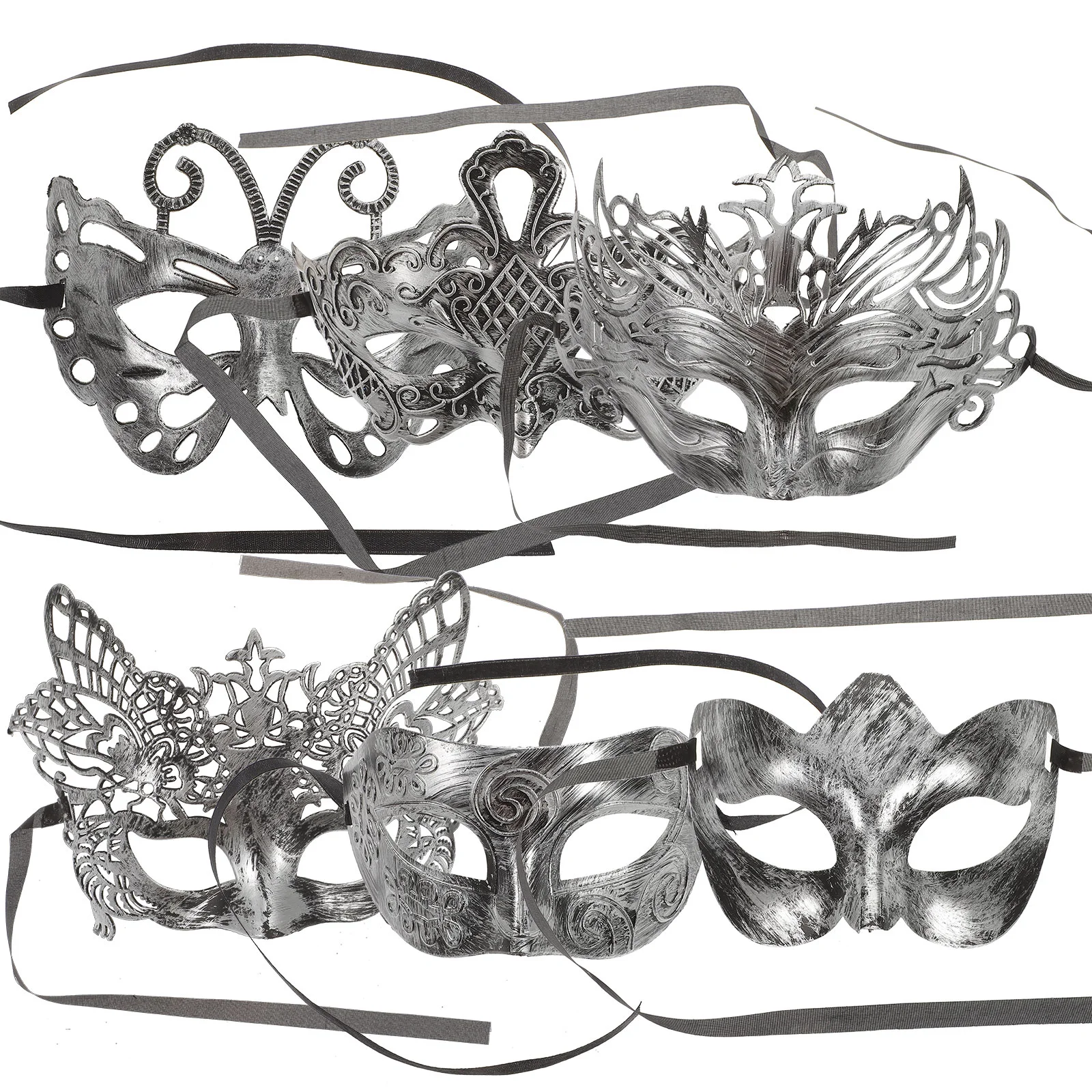 

6 шт. Маскарадная маска, маска на Хэллоуин, маска Марди Гра, винтажная маска на половину лица