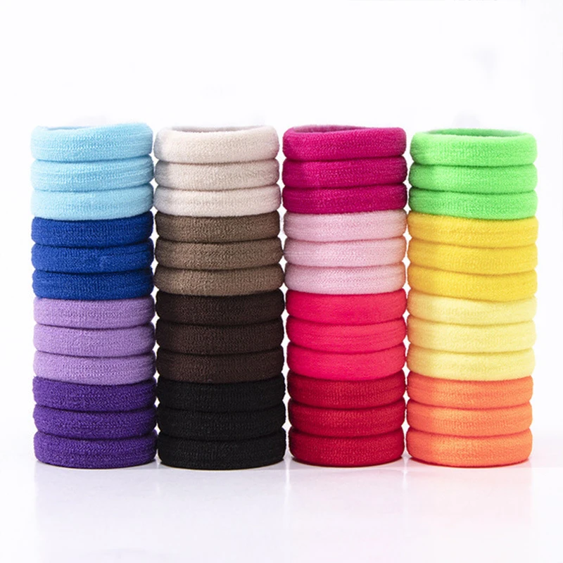 

High Quality Candy Color Scrunchy Elastic Hair Bands for Girls Kid Headband Decorations Hair Ties Accessories Diameter 3cm
