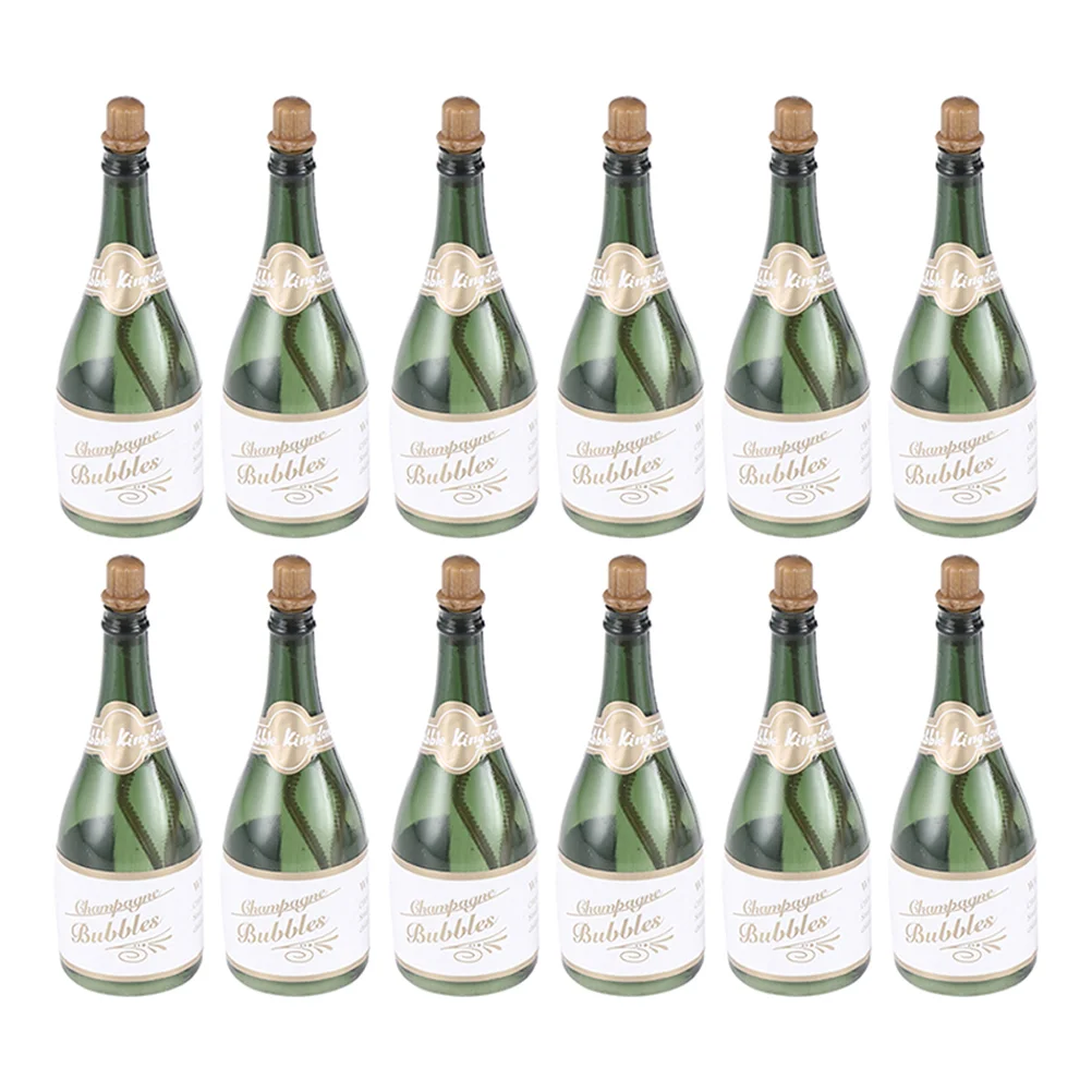 

12 Pcs Wedding Bubble Bottle Mini Plastic Containers Refilled Toys Bride Bubbles for Pomperos children birthday