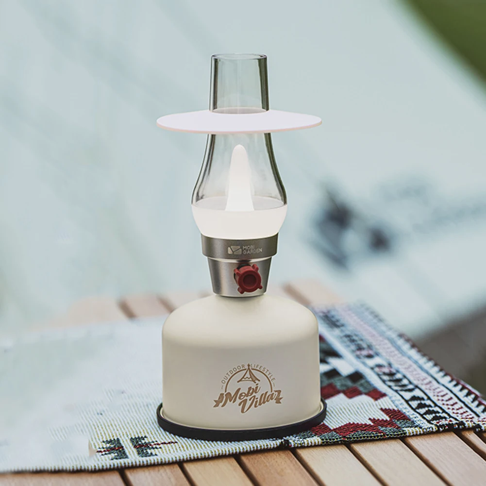 

Stepless Dimming LED Vintage Camping Light Portable Work Light USB Rechargeable Power Indicator for Travel Hiking Fishing Garden