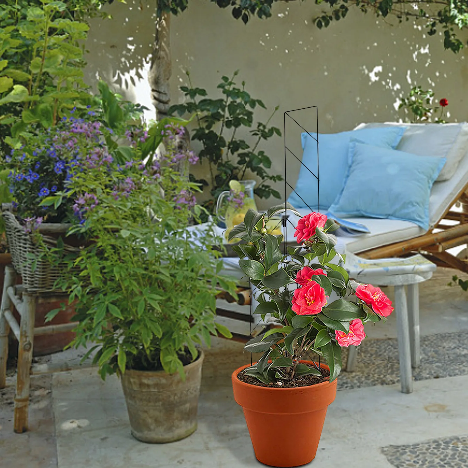 Решетка для садовых растений решетка из черного железа поддержки лазания