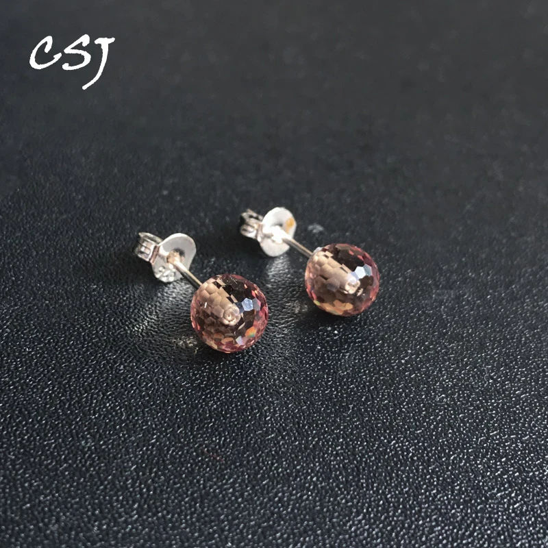 

CSJ Classical Diaspore Zultanite Earrings Sterling 925 Silver for Women Lady Wedding Engagment Party Birthday Jewelry Gift