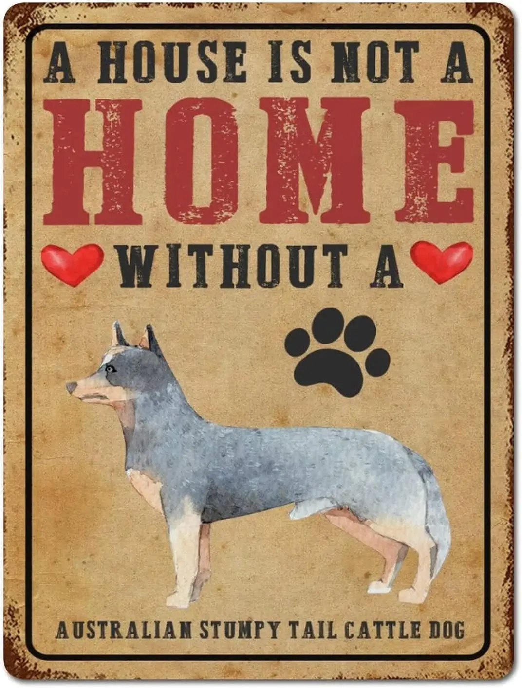 Жестяной винтажный дом для домашних животных, 12x16 дюймов