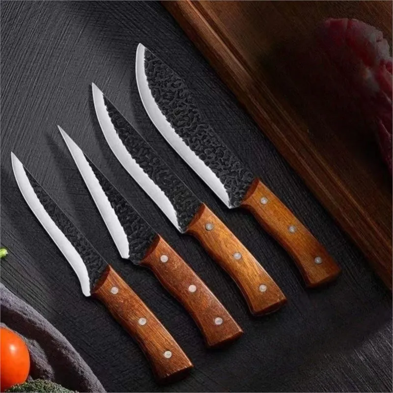 

Forged Kitchen Boning Knife Stainless Steel Meat Cleaver Slaughter of Pigs Sheep Fish Segmentation Skinning Butcher Knives