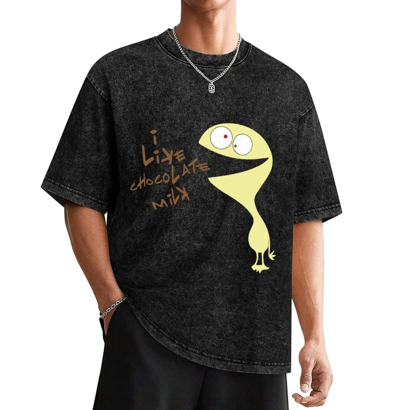 Футболка I Like Chocolate Milk 2763 винтажная хлопковая мужская футболка рубашка с рисунком