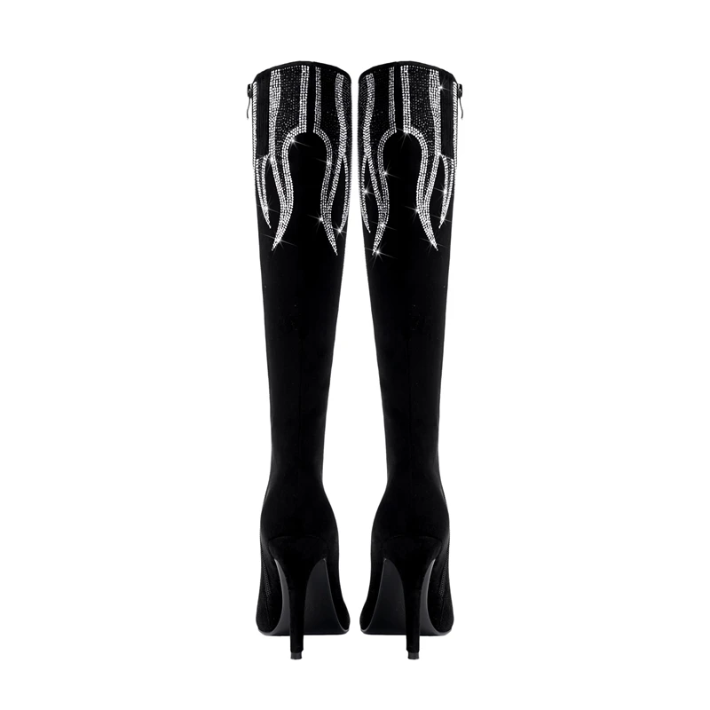 Женские ботинки на высоком каблуке большие размеры 44 45 46