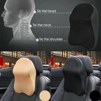 1pc car soft headrest memory foam auto seat head cushion neck pillow waist back rest support pad car interior accessories