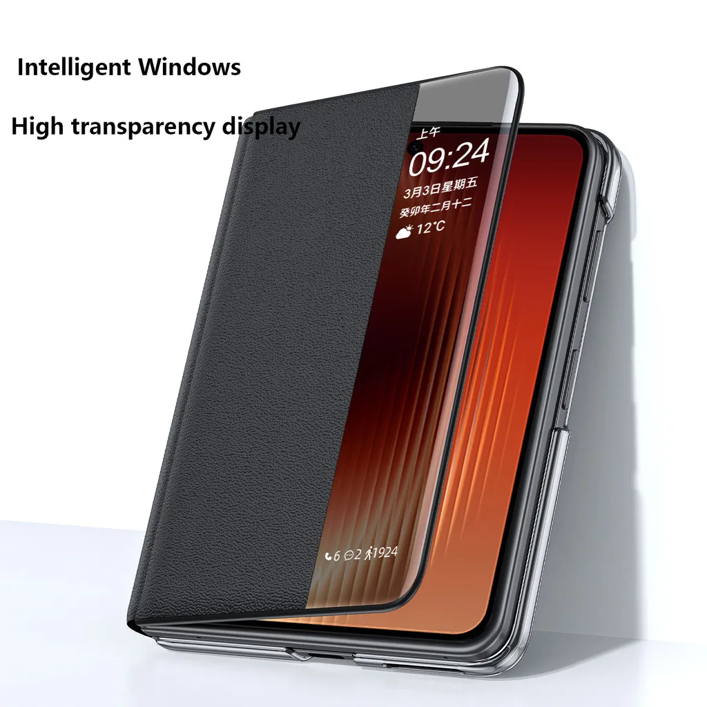 Фото Чехол-подставка с вращающимся креплением для Huawei Pura X Max PuraX Max 5G, кожаный, с магнитным кольцом, металлическим держателем, защитный чехол №5