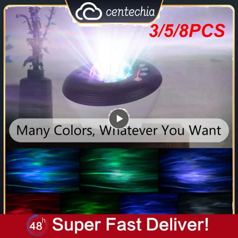 

3/5/8PCS Mobile App Control Music Projection Night Light Pc Pvc Projector Lamp Timing Function Led Lamp