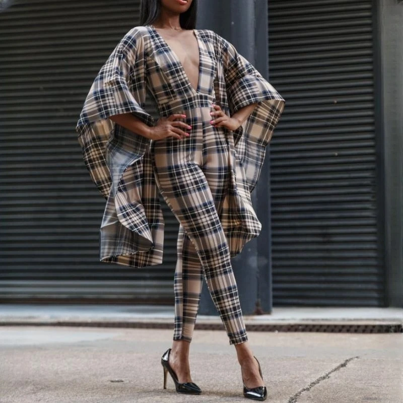 

Женский Облегающий комбинезон с V-образным вырезом