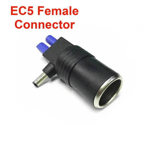 Универсальное автомобильное пусковое устройство адаптер питания EC5 DC 5,5 мм x 2,1 мм гнездо гнезда прикуривателя