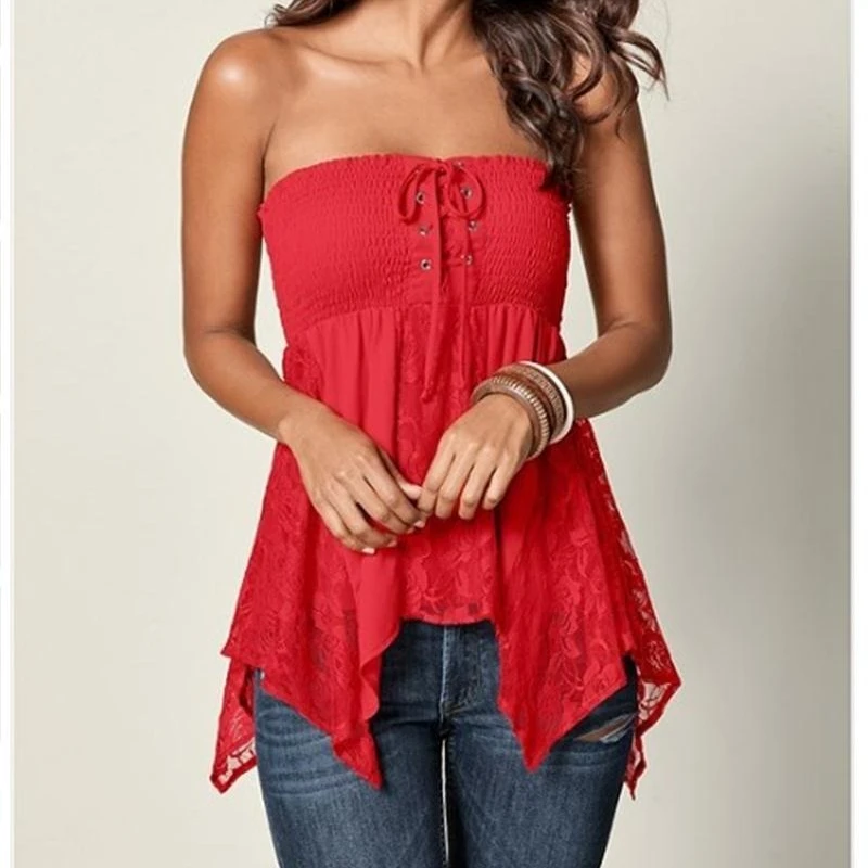 

Sexy Lace T-Shirt Women Fashion Slash Neck Tshirt Blusas Femininas Summer Tops Tee Casual Sleeveless T Shirt Woman Clothes