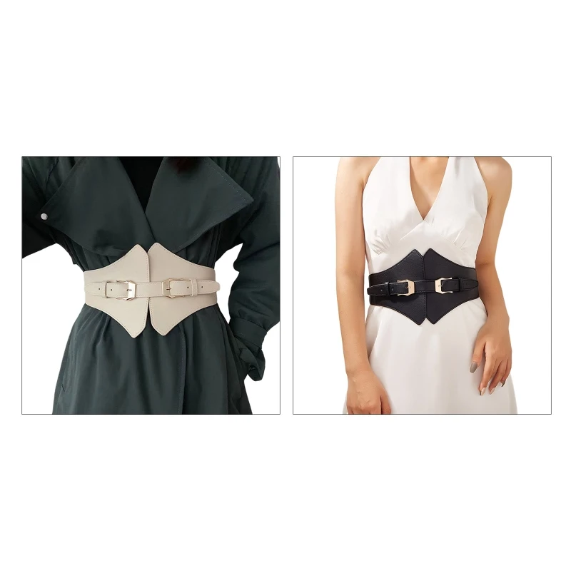 

HXBA Women's Punk Faux Leather Body Shaping Belt Adjustable Buckle Straps Waist Belts