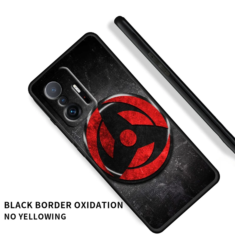 naruto hot anime sharingan for xiaomi mi 12 11 10 ultra 11t 10t pro lite 11i 10i 10s 5g tpu soft silicone black phone case cover free global shipping