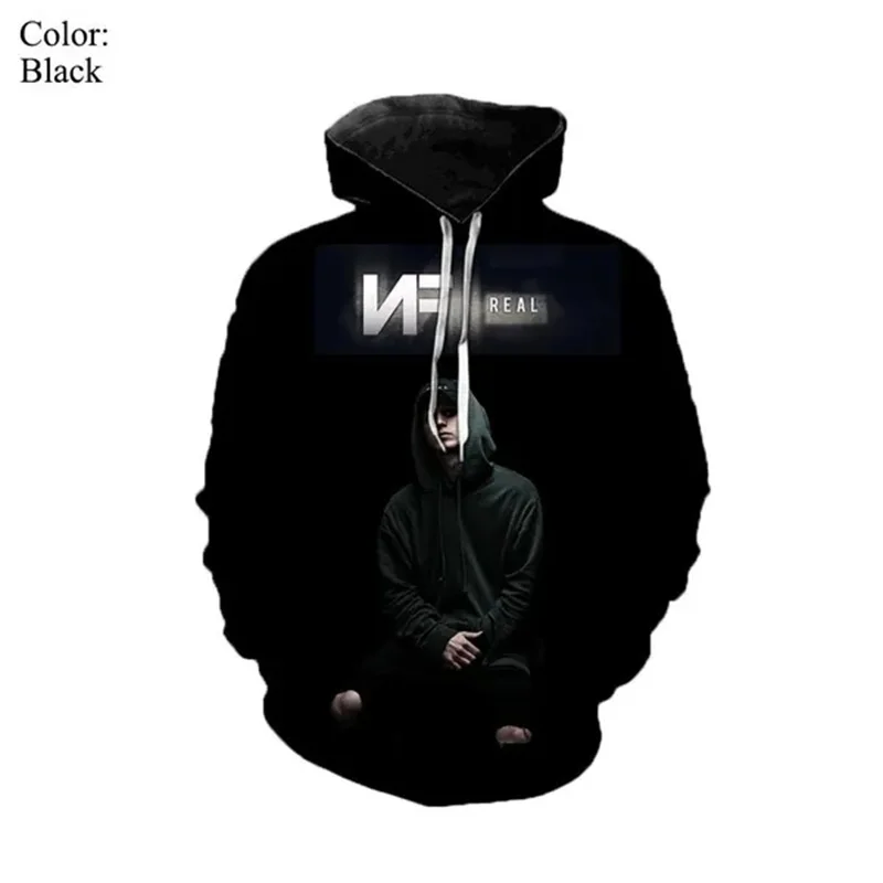 

Толстовки с 3D-принтом певицы НФ, худи с рисунком Nate John феерштейна, Детские крутые пуловеры в уличном стиле, модные толстовки унисекс, топы