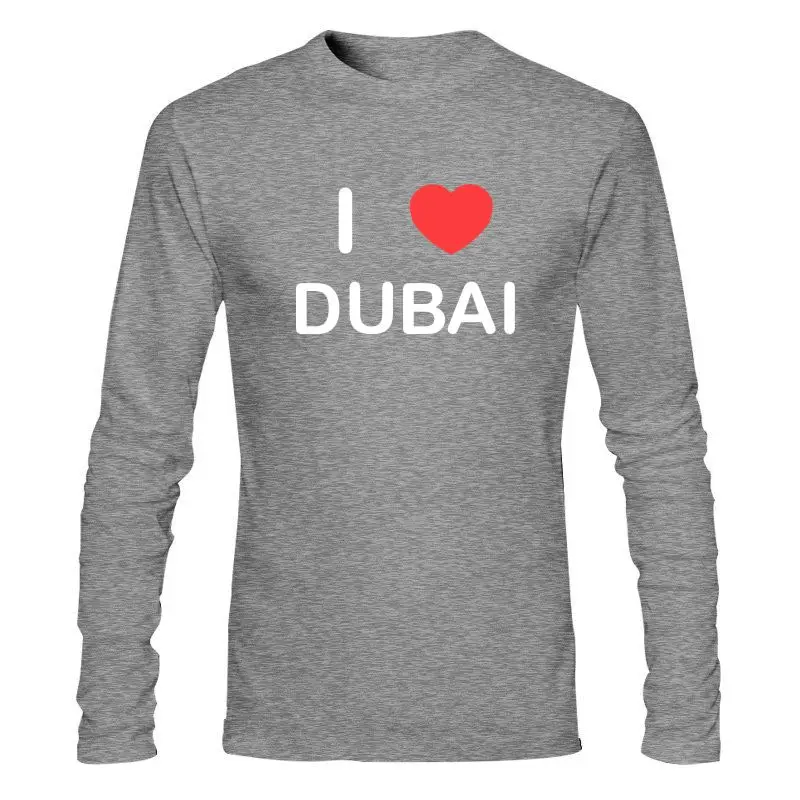 Новая мужская одежда I Love Dubai-футболка |