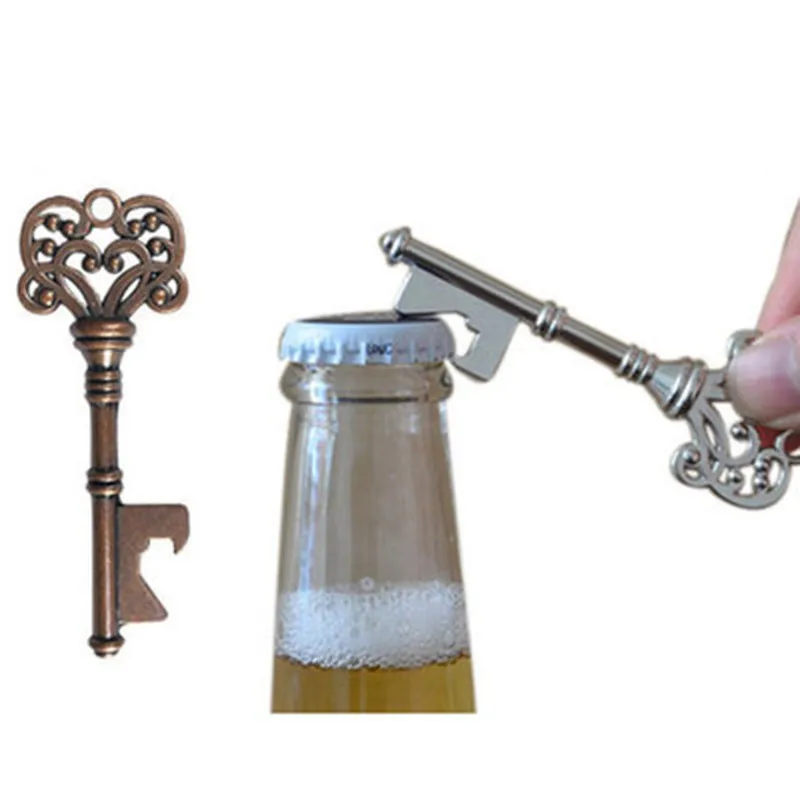 

Key Shaped Bottle Opener Keychain Zinc Alloy Copper Silver Keyring Beer Can Unique Creative Gift Home Kitchen Accessories Gadget