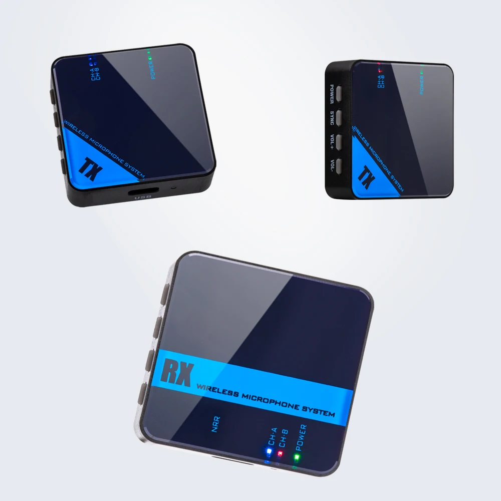 Микрофон 2U UHF с шумоподавлением беспроводной петличный микрофон передатчик