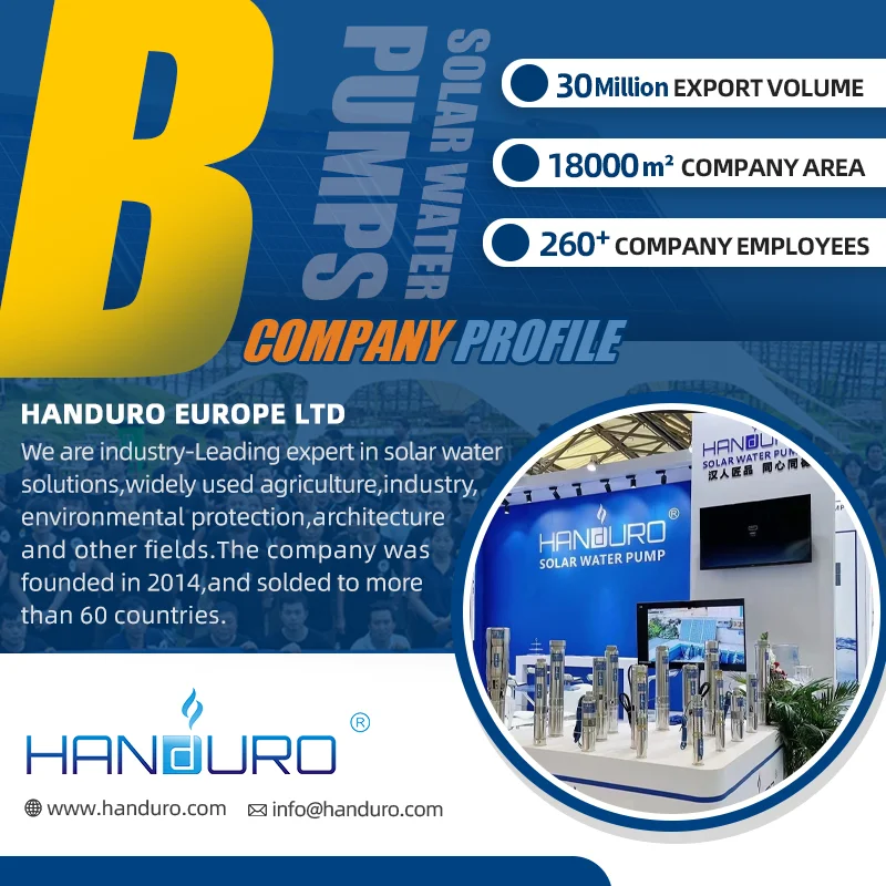 Фото Солнечный насос Handuro 30 м/ч, солнечный погружной водяной насос для орошения в сельском хозяйстве №4