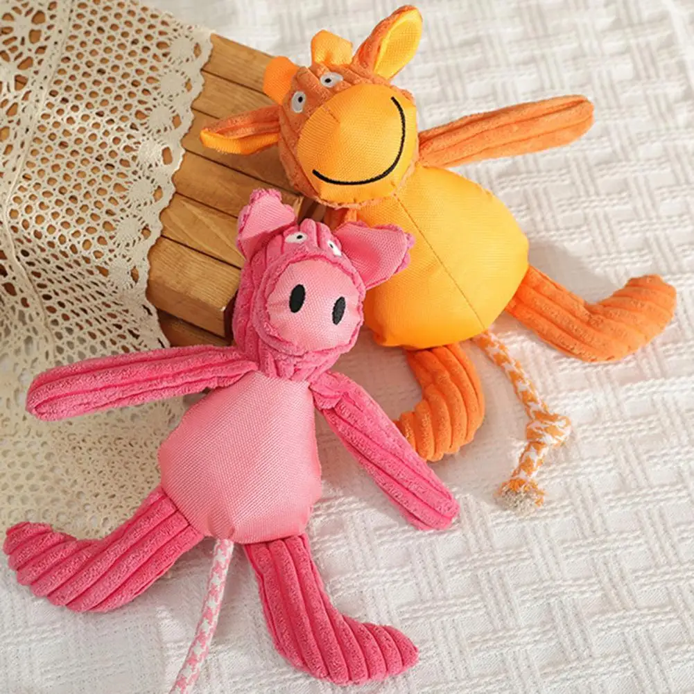 

Relieving-stress Attractive Small Medium Dog Squeaky Plush Toy for Home