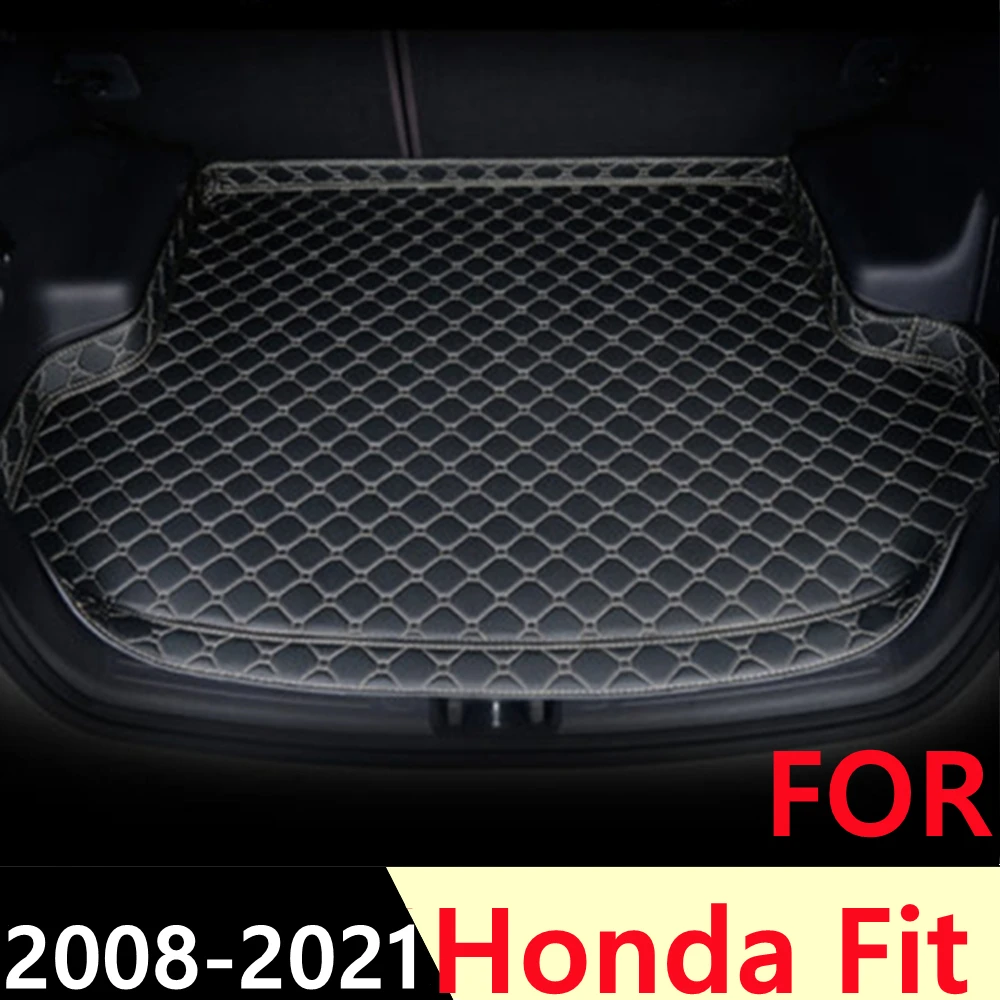 

Коврик для багажника автомобиля для Honda Fit 2008 2009-2021, боковой водонепроницаемый задний коврик для груза, коврик, автомобильные аксессуары, под...