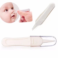 portable baby plastic eco friendly cleaning booger pincet ear forceps clip tweezers