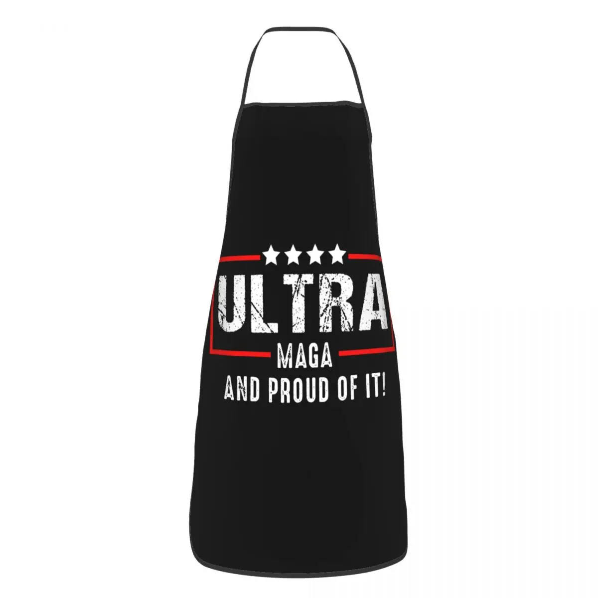 

Ultra Maga And Proud Of It Cuisine Grill Baking Apron Antifouling Trump Pinafore for Adult Chef BBQ Dinner Party