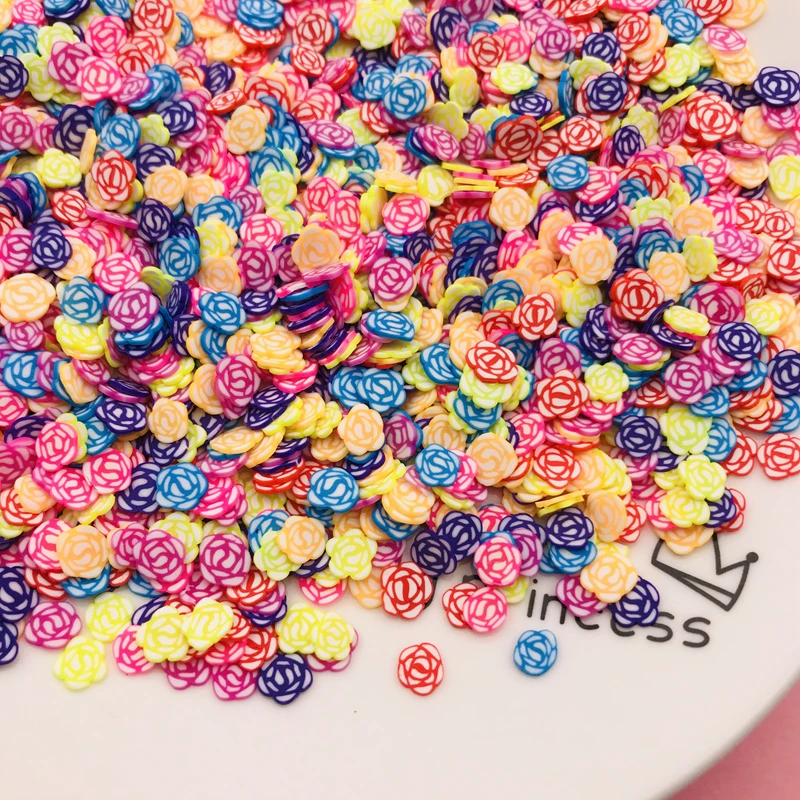 

50 г/Лот, Лидер продаж, полимерная глина, миниатюрный цветок розы, красные кусочки для рукоделия, украшение для телефона, «сделай сам»