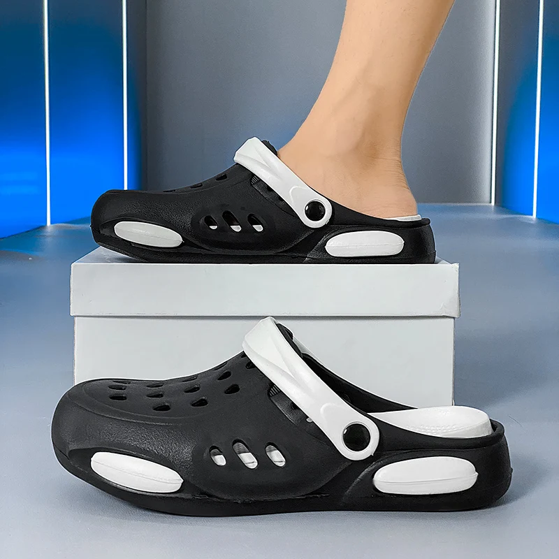 Сланцы мужские из ЭВА повседневные сандалии на толстой подошве прочные пляжные