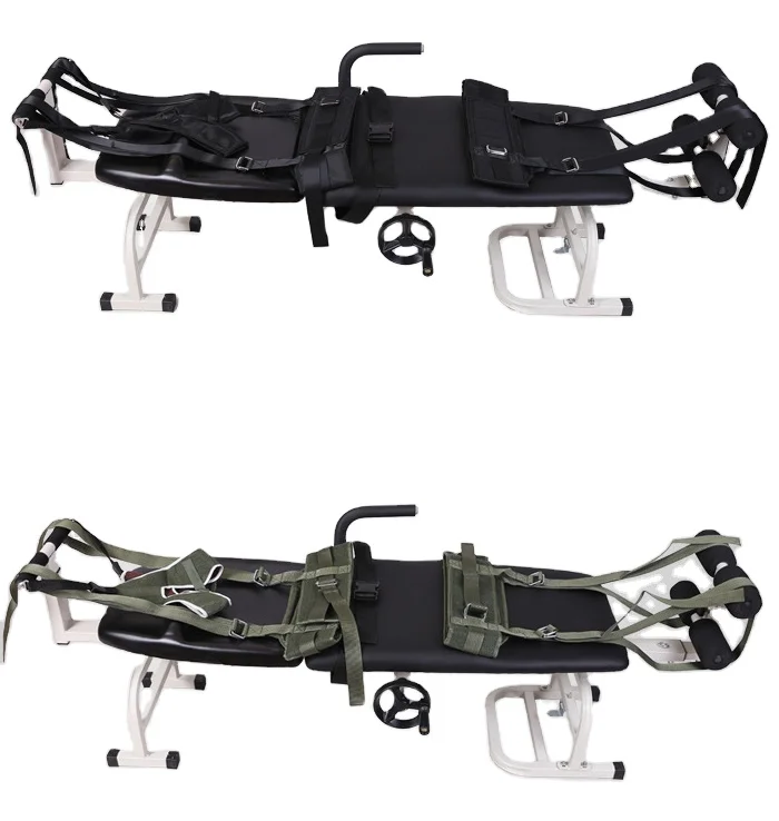 

Hot selling Automatic Medical folding cervical and Lumbar bed Orthopedic Traction Stretcher bed